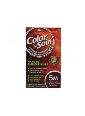 3 CHENES COLOR & SOIN COLORATION PERMANENTE EXTRAITS VÉGÉTAUX 5M CHÂTAIN CLAIR ACAJOU