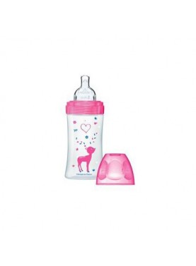 DODIE BIBERON SENSATION+ FUSHIA LOVE TÉTINE DÉBIT 2 270ML