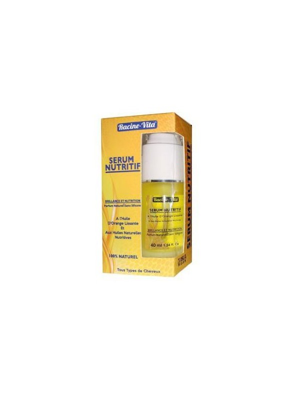 RACINE VITA SÉRUM NUTRITIF 100 % NATUREL A HUILE D'ORANGE LISSANTE ET AUX HUILES NATURELLES 40ML