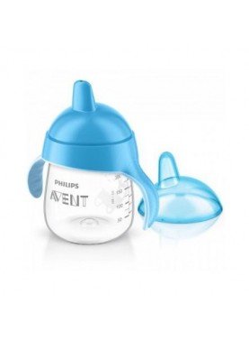 AVENT TASSE PINGOUIN AVEC ANSES BLEUES ANTI-DERAPANTE 12 MOIS+ 260ML