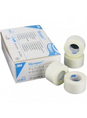 3M MICROPORE SPARADRAP 2.5CM X 9.14M