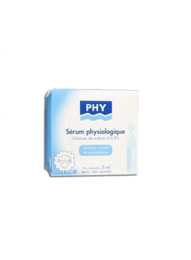 PHY SÉRUM PHYSIOLOGIQUE STÉRILE NASALE ET OPHTALMIQUE UNIDOSES (20X5ML)