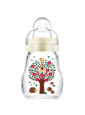 MAM BIBERON VERRE PREMIUM DEBIT 1 POUR 0 MOIS ET PLUS - 170ML