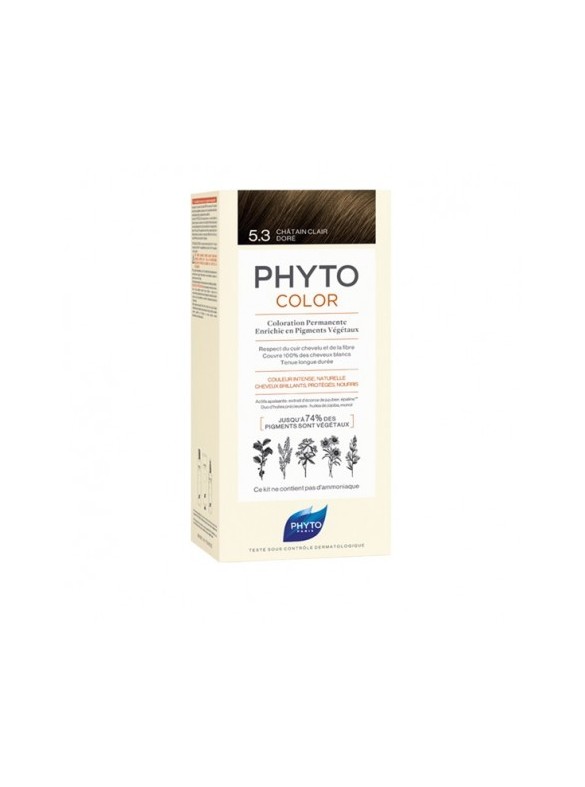 PHYTO PHYTOCOLOR 5.3 CHÂTAIN CLAIR DORE COULEUR NATURELLE
