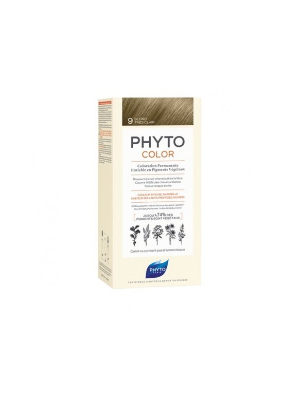 PHYTO PHYTOCOLOR 9 BLOND TRÈS CLAIR COULEUR NATURELLE