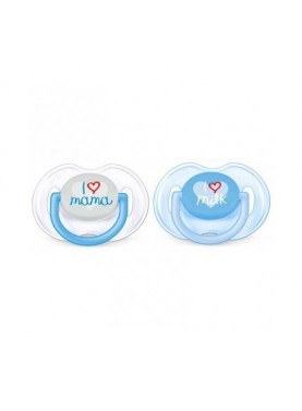 AVENT SUCETTES ORTHODONTIQUES 0-6 M BLEU - SCF172/50