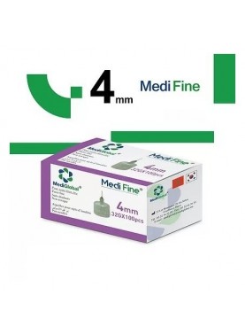 MEDIFINE AIGUILLES 4MM 32G 25 UNITES