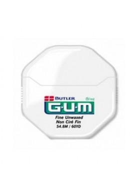 GUM FIL DENTAIRE FINE FLOSS NON CIRÉ 55M 555